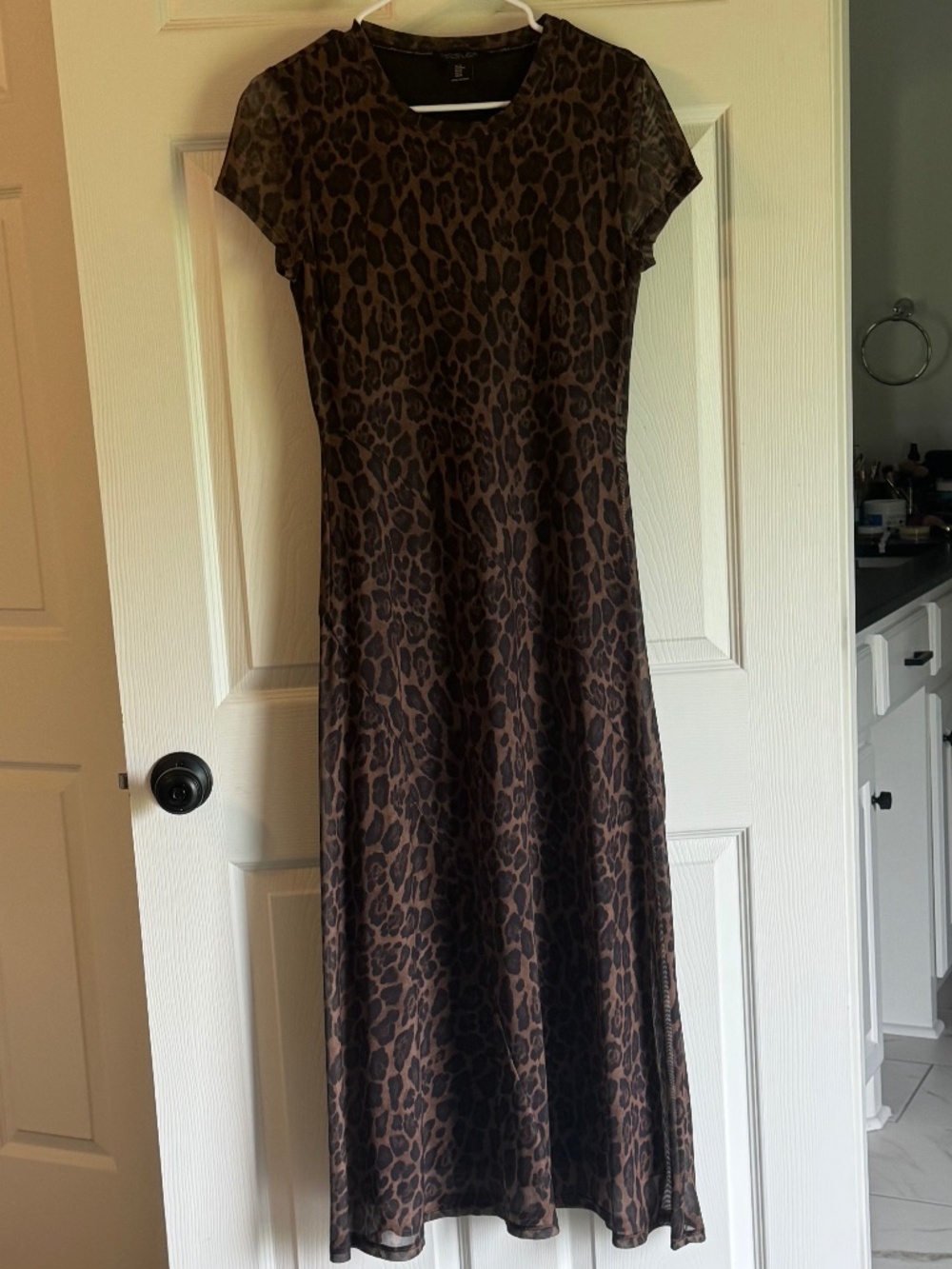 Rachael Zoe Leopard Mesh Dress